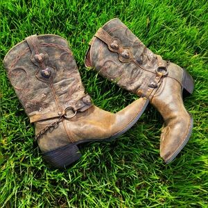 Durango Women's Crush Hearts Cowboy Boots, Dusk to Dawn, 11 in.